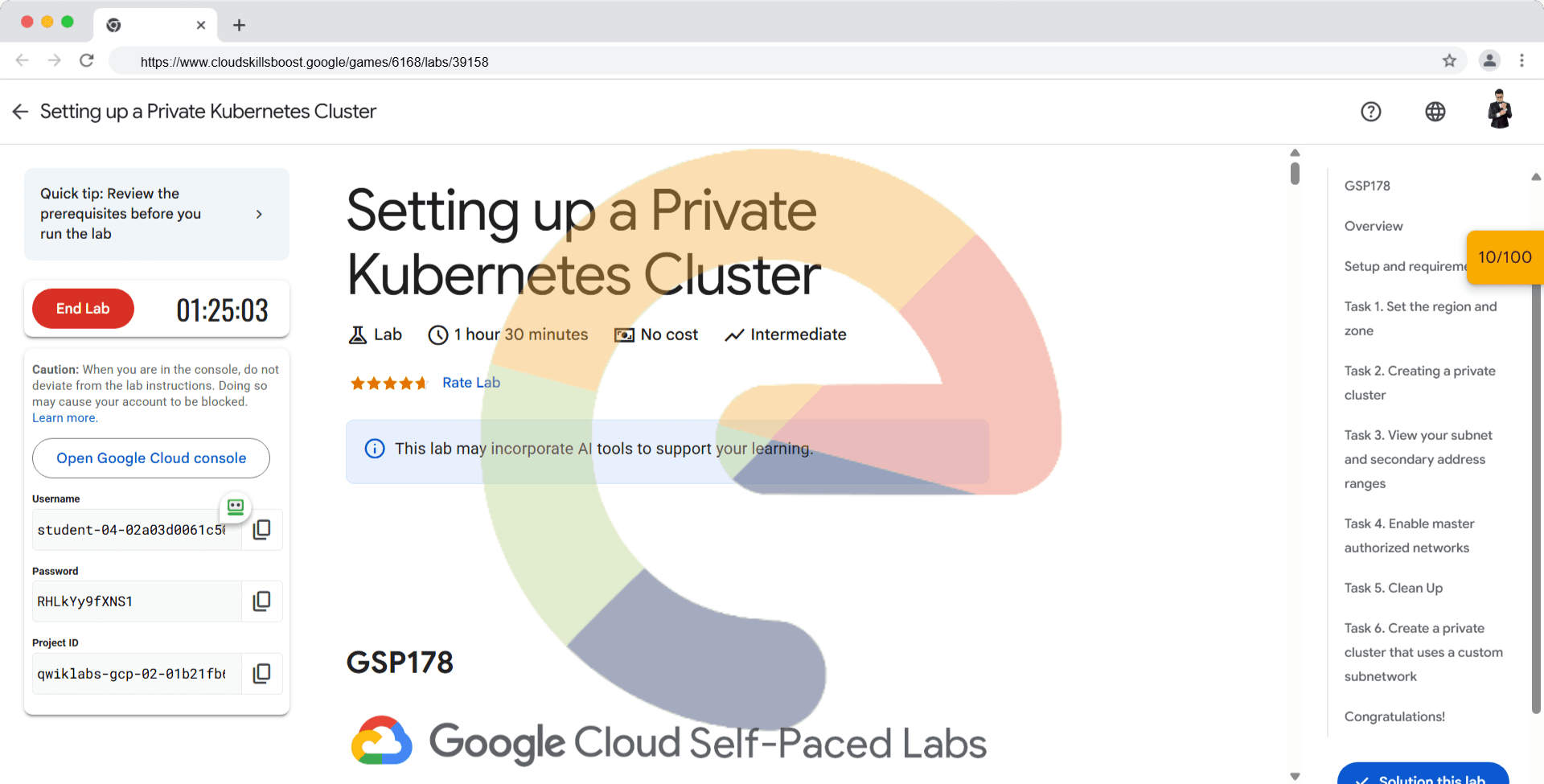 Setting up a Private Kubernetes Cluster - GSP178