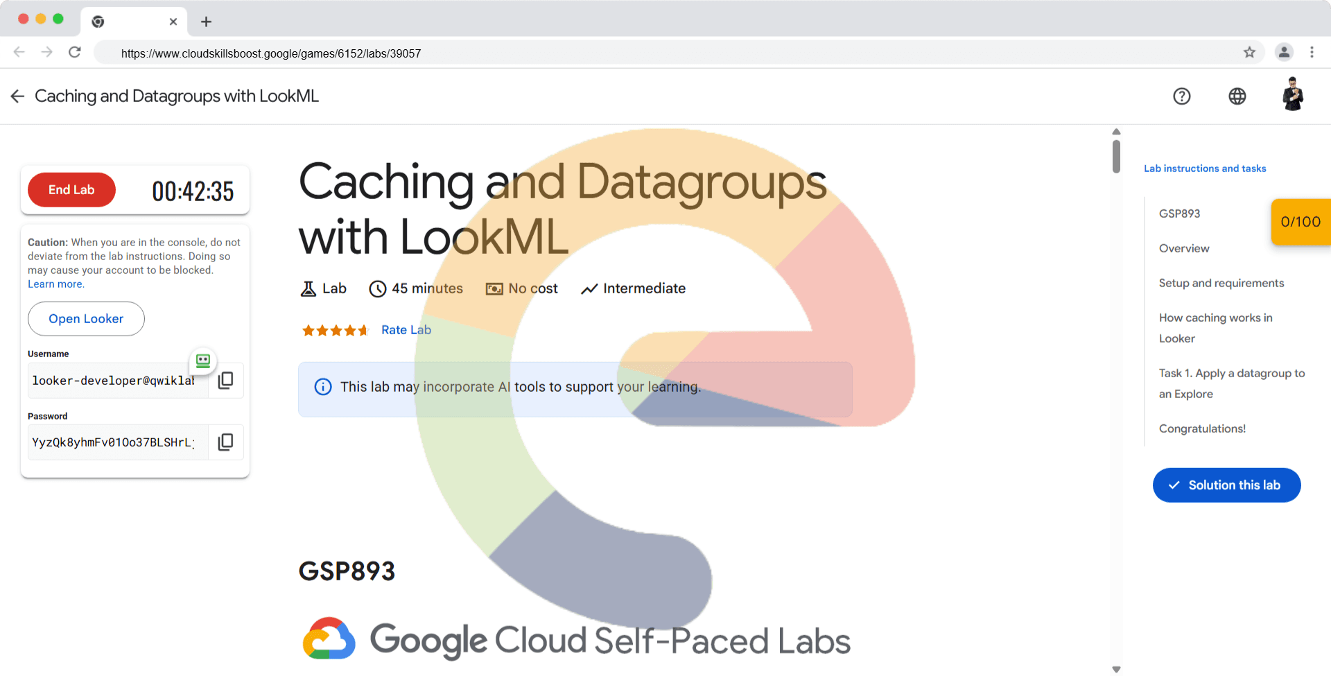 Caching and Datagroups with LookML - GSP893