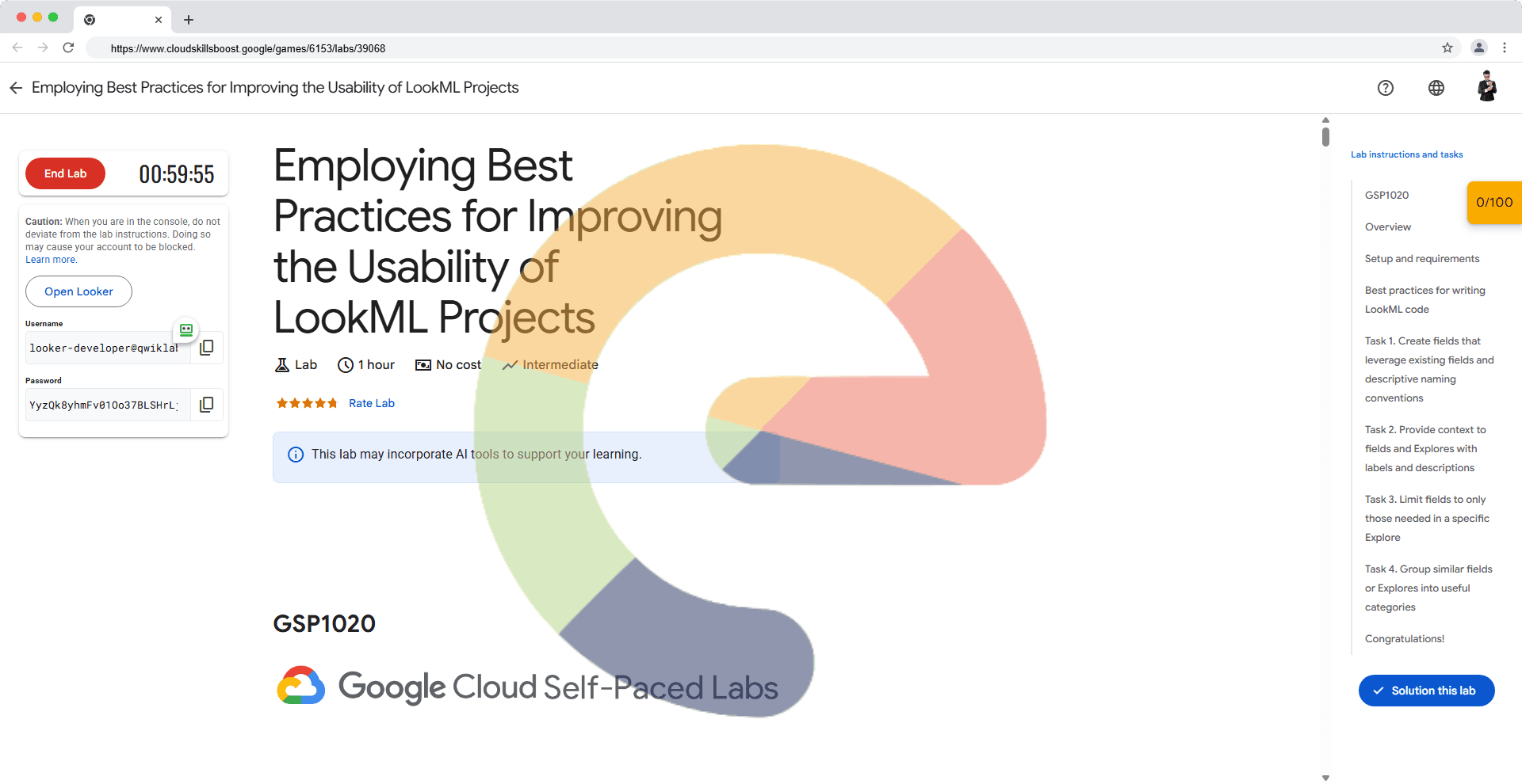 Employing Best Practices for Improving the Usability of LookML Projects - GSP1020