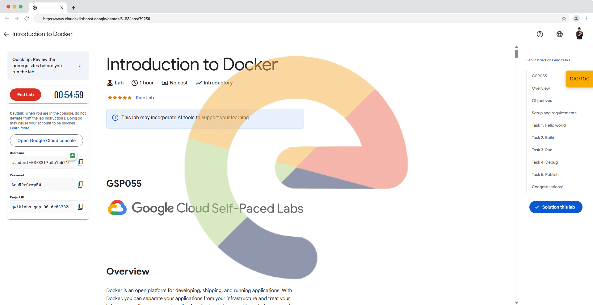 Introduction to Docker - GSP055