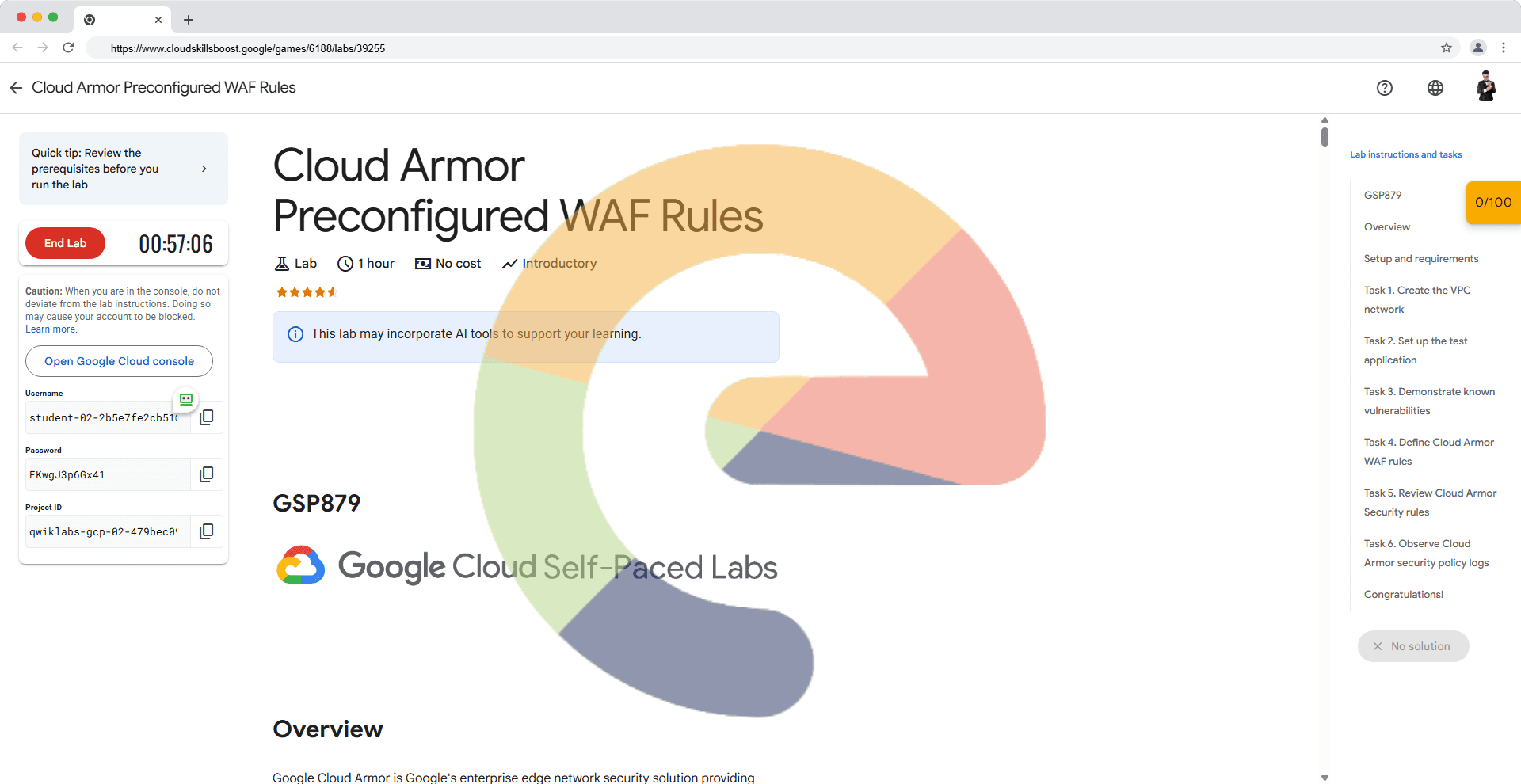 Cloud Armor Preconfigured WAF Rules - GSP879
