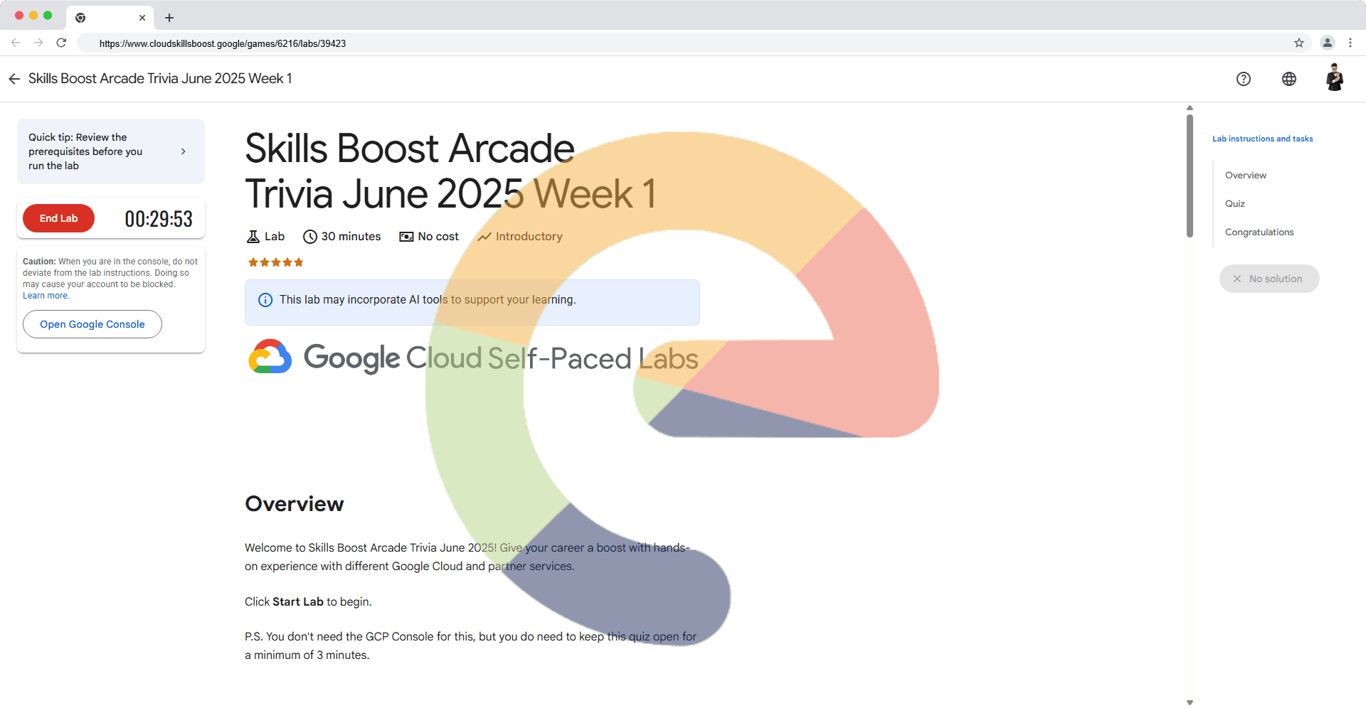 Skills Boost Arcade Trivia June 2025 Week 1 (Solution)