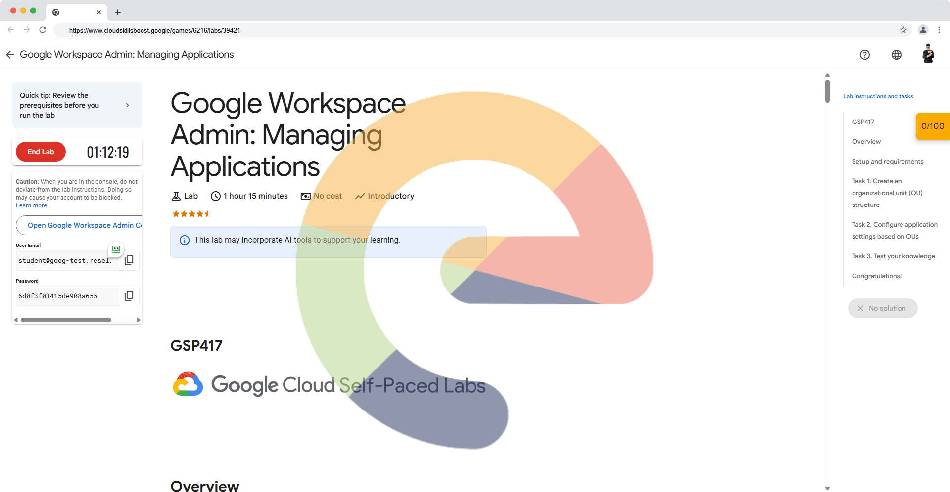 Google Workspace Admin: Managing Applications - GSP417