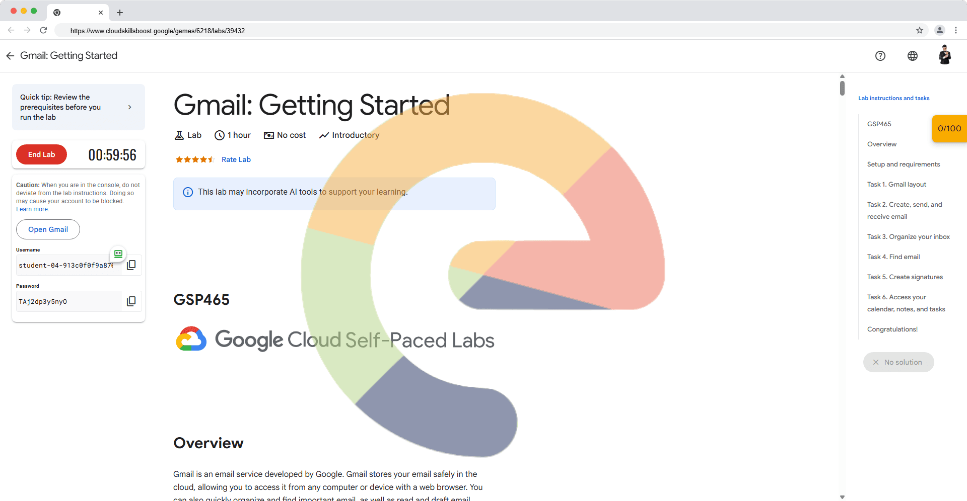 Gmail: Getting Started - GSP465