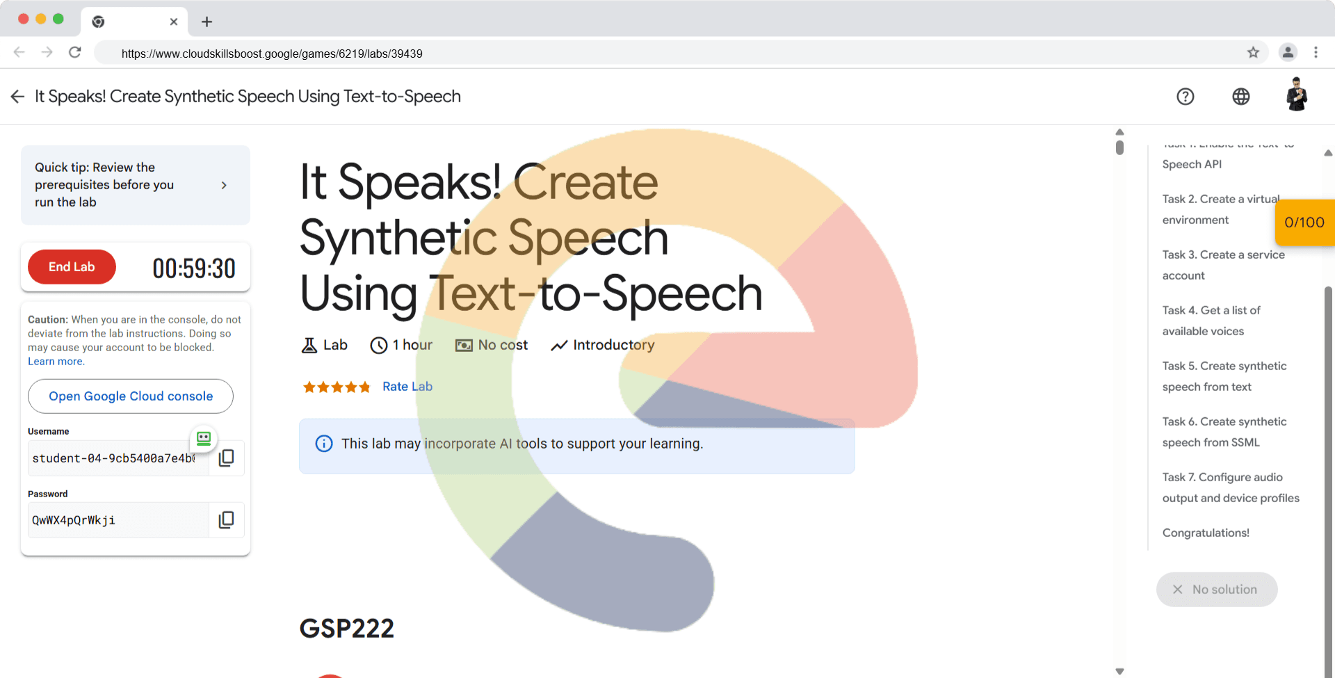 It Speaks! Create Synthetic Speech Using Text-to-Speech - GSP222
