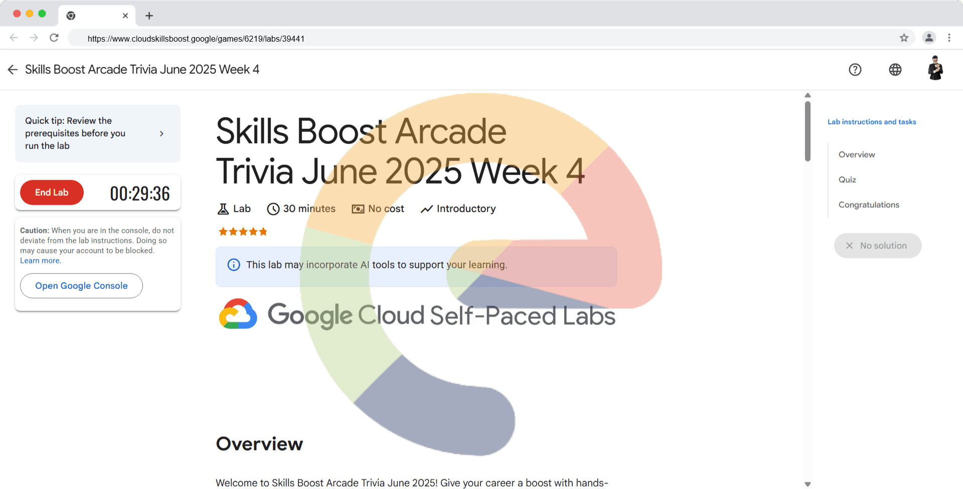 Skills Boost Arcade Trivia June 2025 Week 4 (Solution)