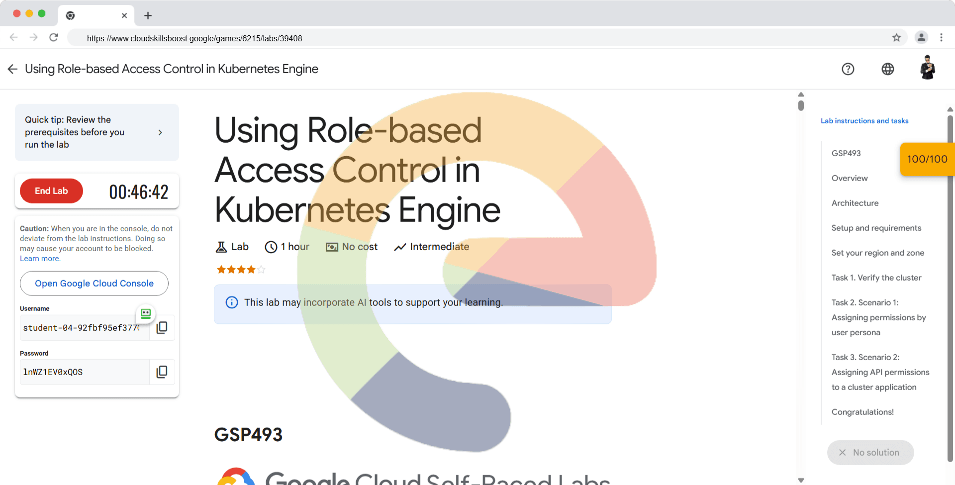 Using Role-based Access Control in Kubernetes Engine - GSP493