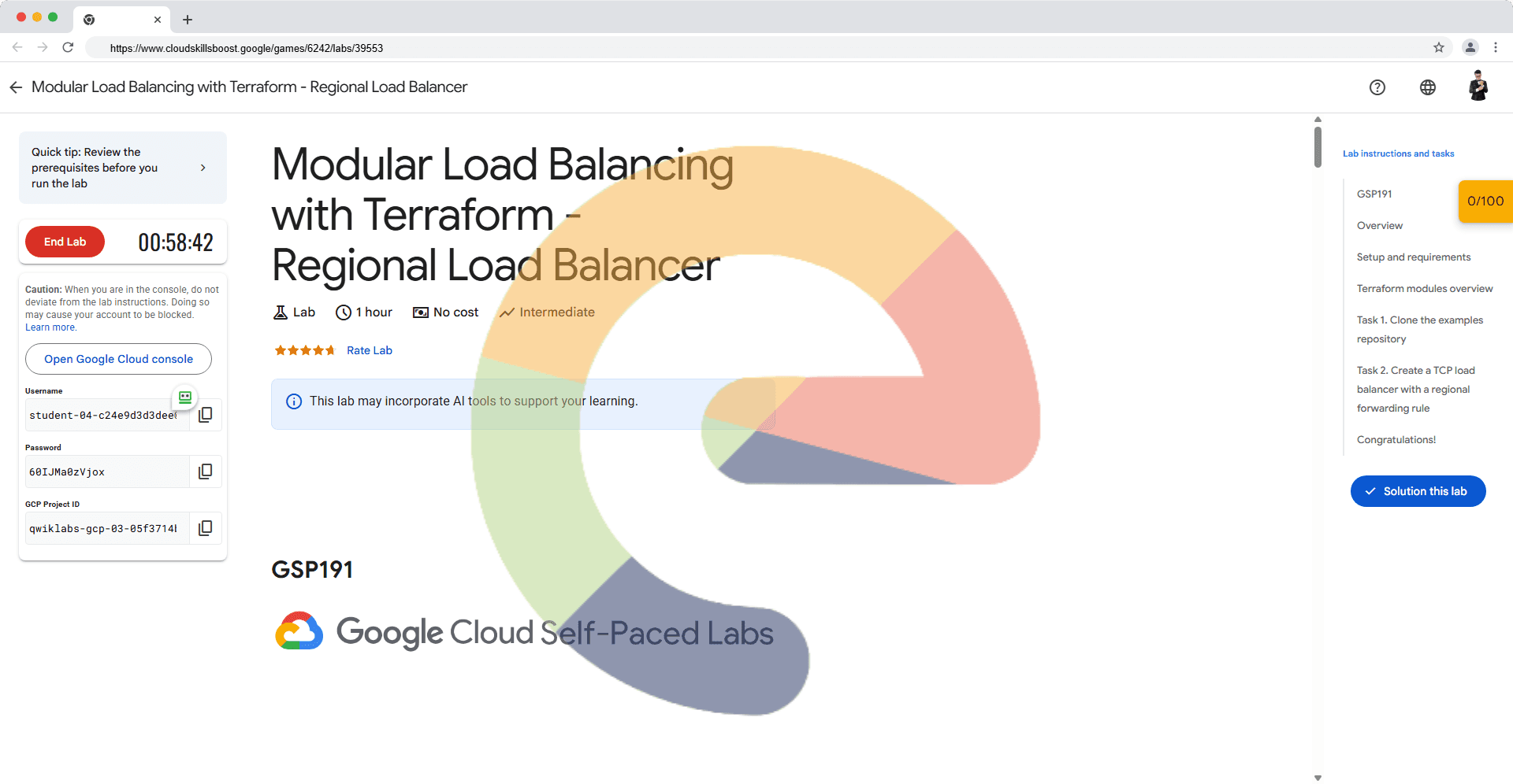 Modular Load Balancing with Terraform - Regional Load Balancer - GSP191