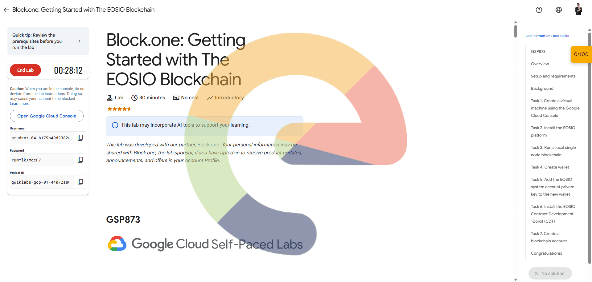 Block.one: Getting Started with The EOSIO Blockchain - GSP873