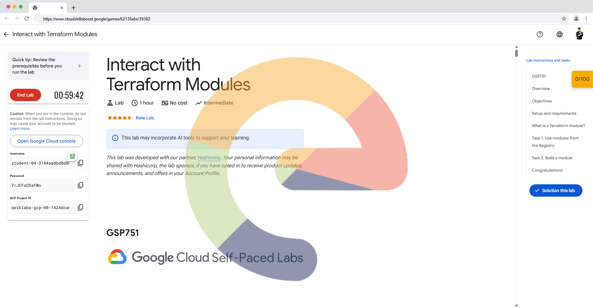 Interact with Terraform Modules - GSP751