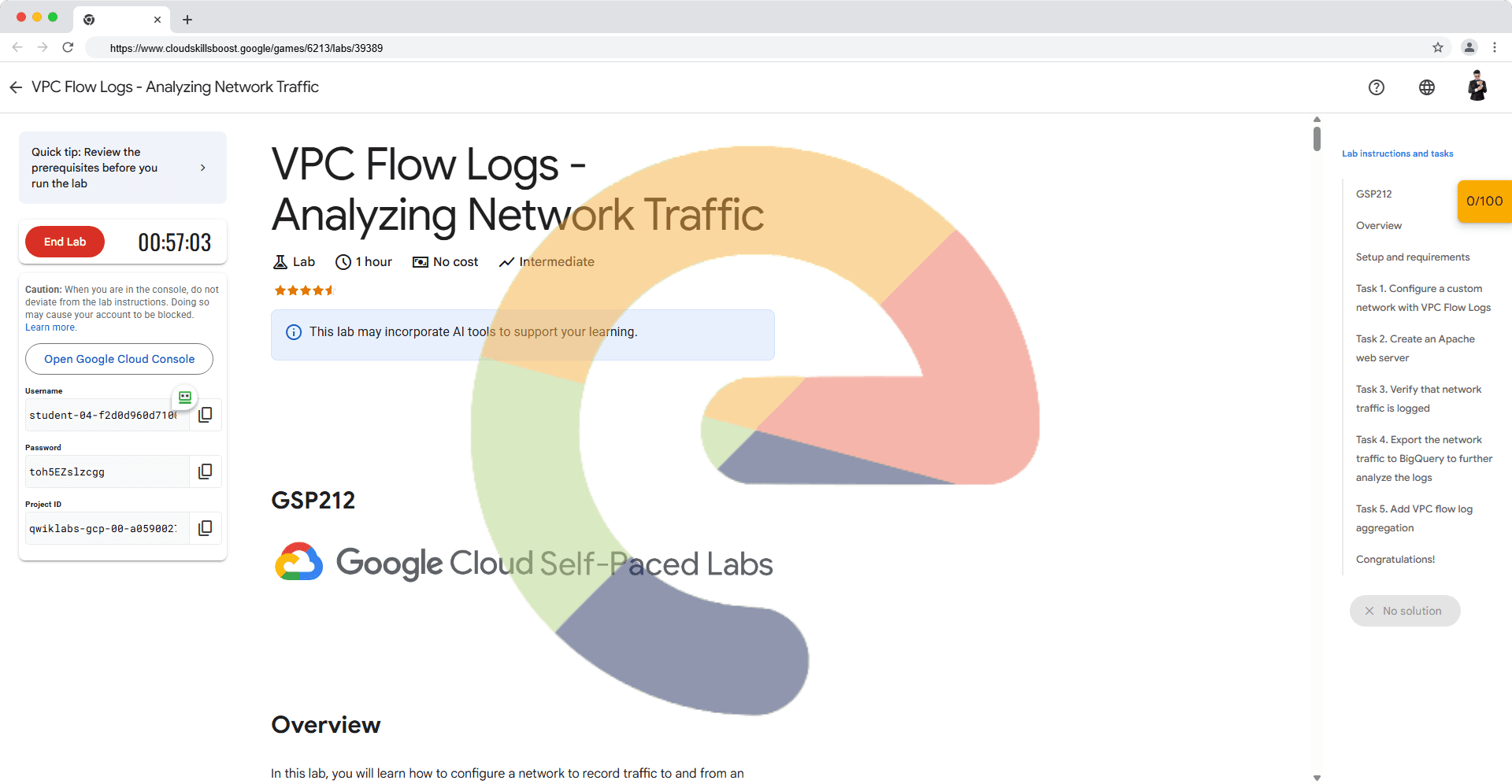 VPC Flow Logs - Analyzing Network Traffic - GSP212