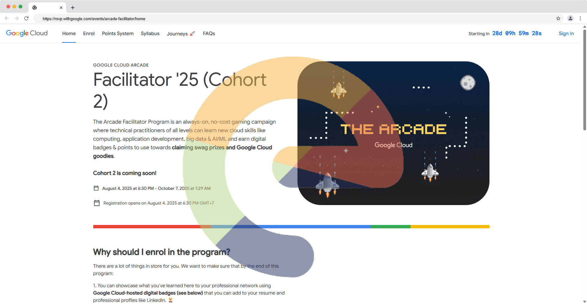 Google Cloud Arcade Facilitator '25 (Cohort 2)