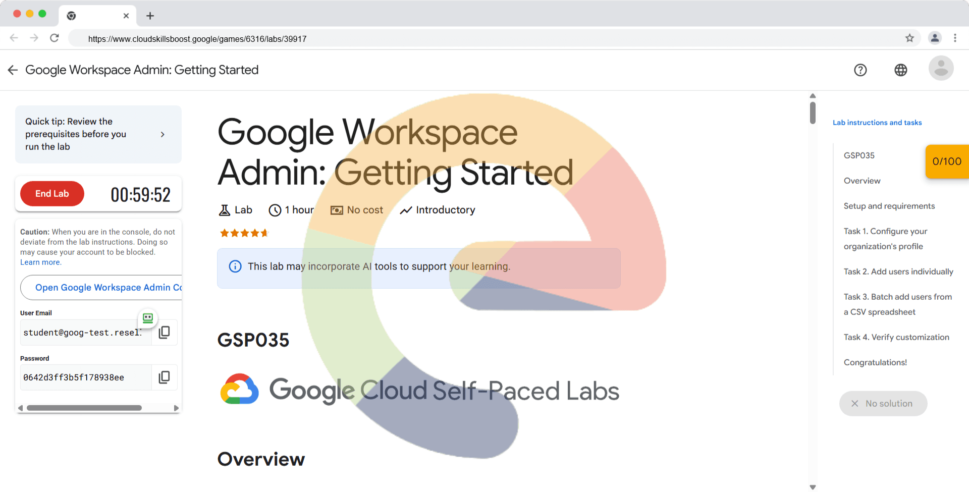 Google Workspace Admin: Getting Started - GSP035