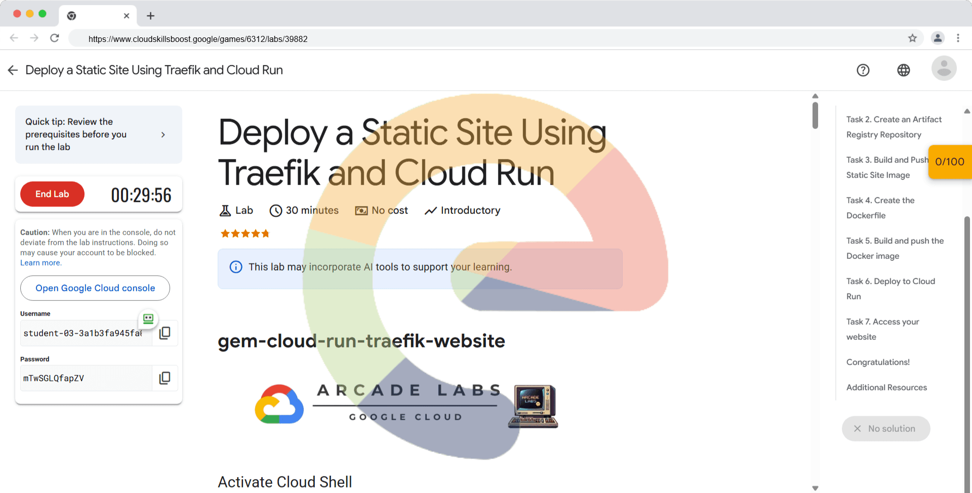 Deploy a Static Site Using Traefik and Cloud Run - gem-cloud-run-traefik-website