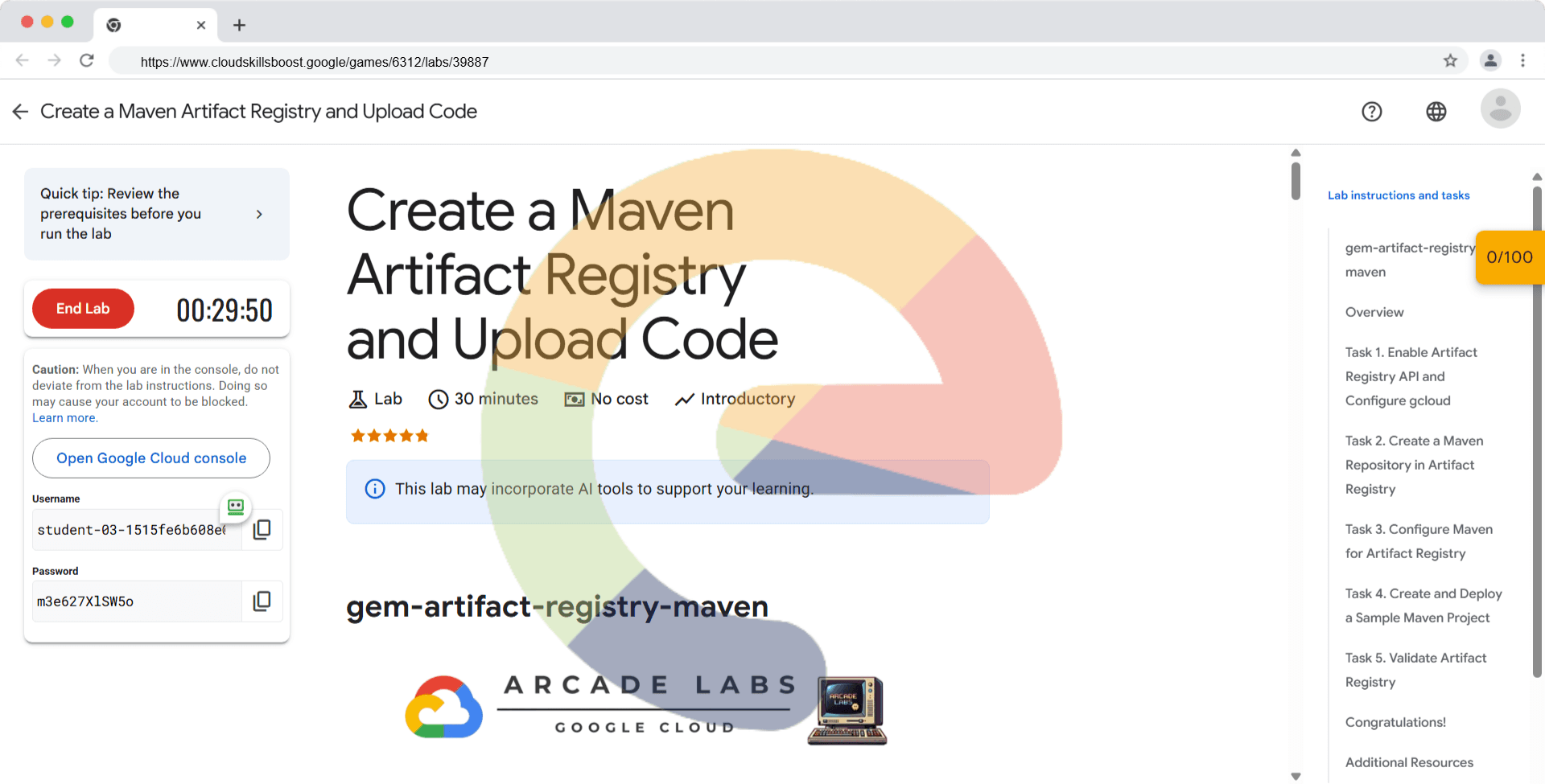Create a Maven Artifact Registry and Upload Code - gem-artifact-registry-maven