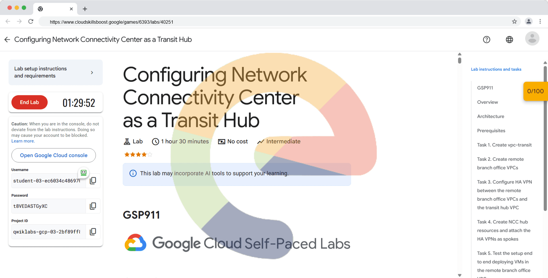 Configuring Network Connectivity Center as a Transit Hub - GSP911