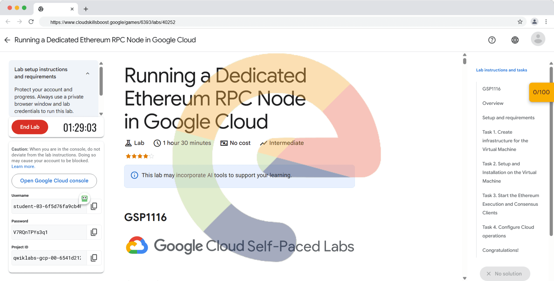 Running a Dedicated Ethereum RPC Node in Google Cloud - GSP1116