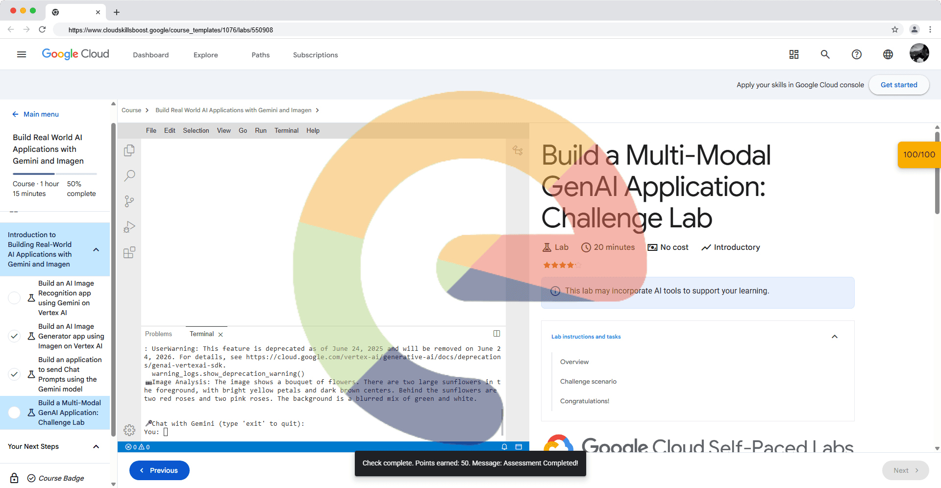 Build a Multi-Modal GenAI Application: Challenge Lab