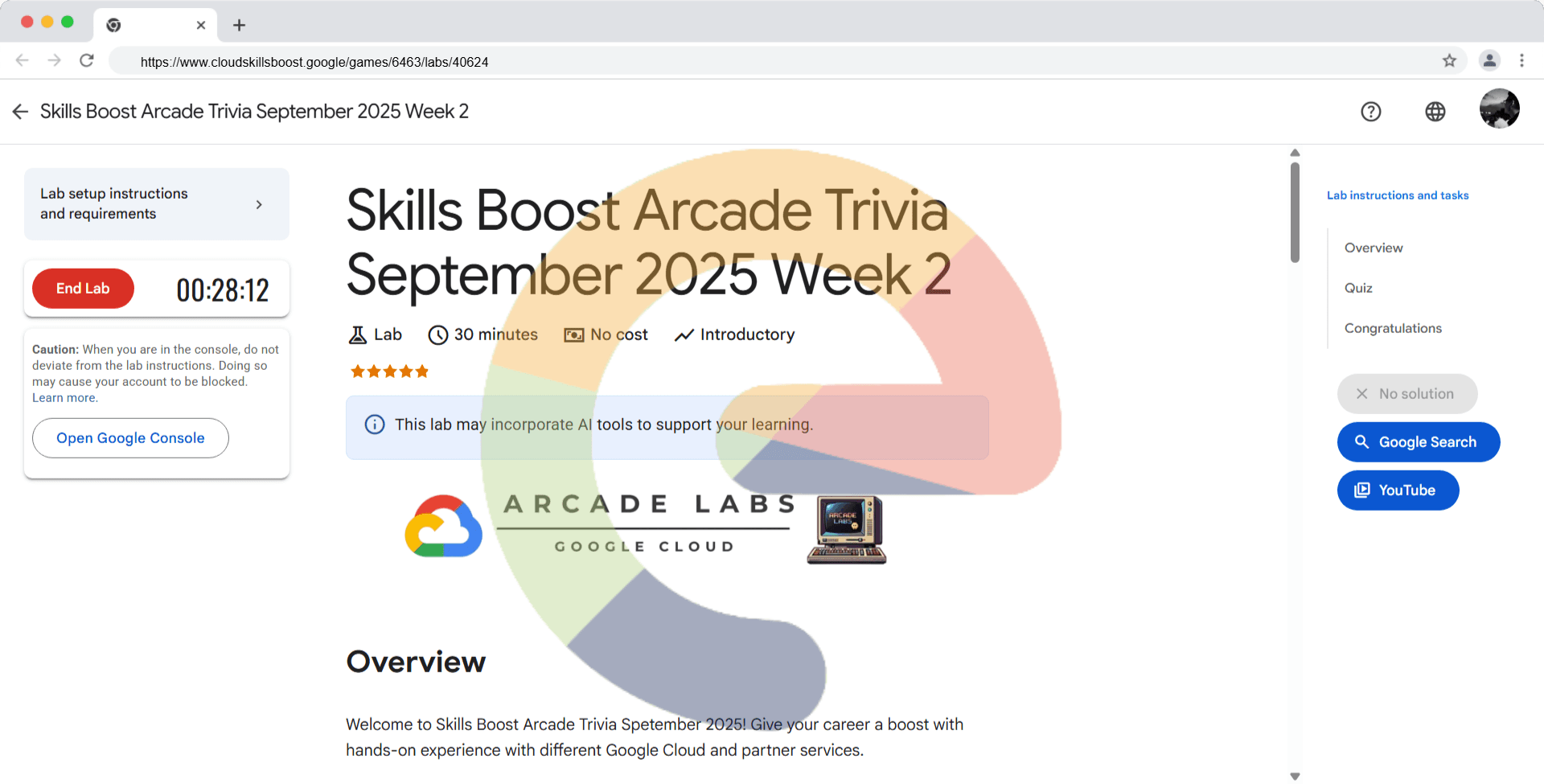 Skills Boost Arcade Trivia September 2025 Week 2 (Solution)