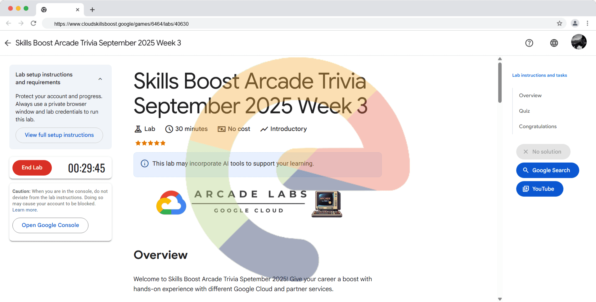 Skills Boost Arcade Trivia September 2025 Week 3 (Solution)