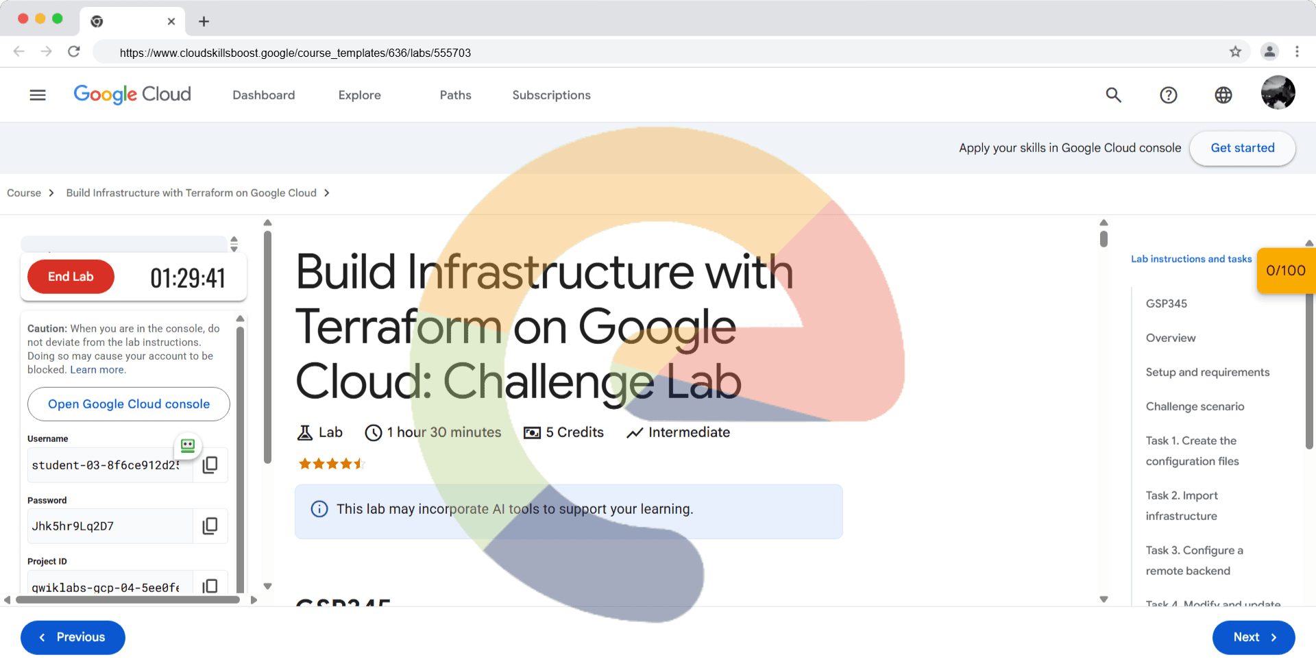 Build Infrastructure with Terraform on Google Cloud: Challenge Lab - GSP345