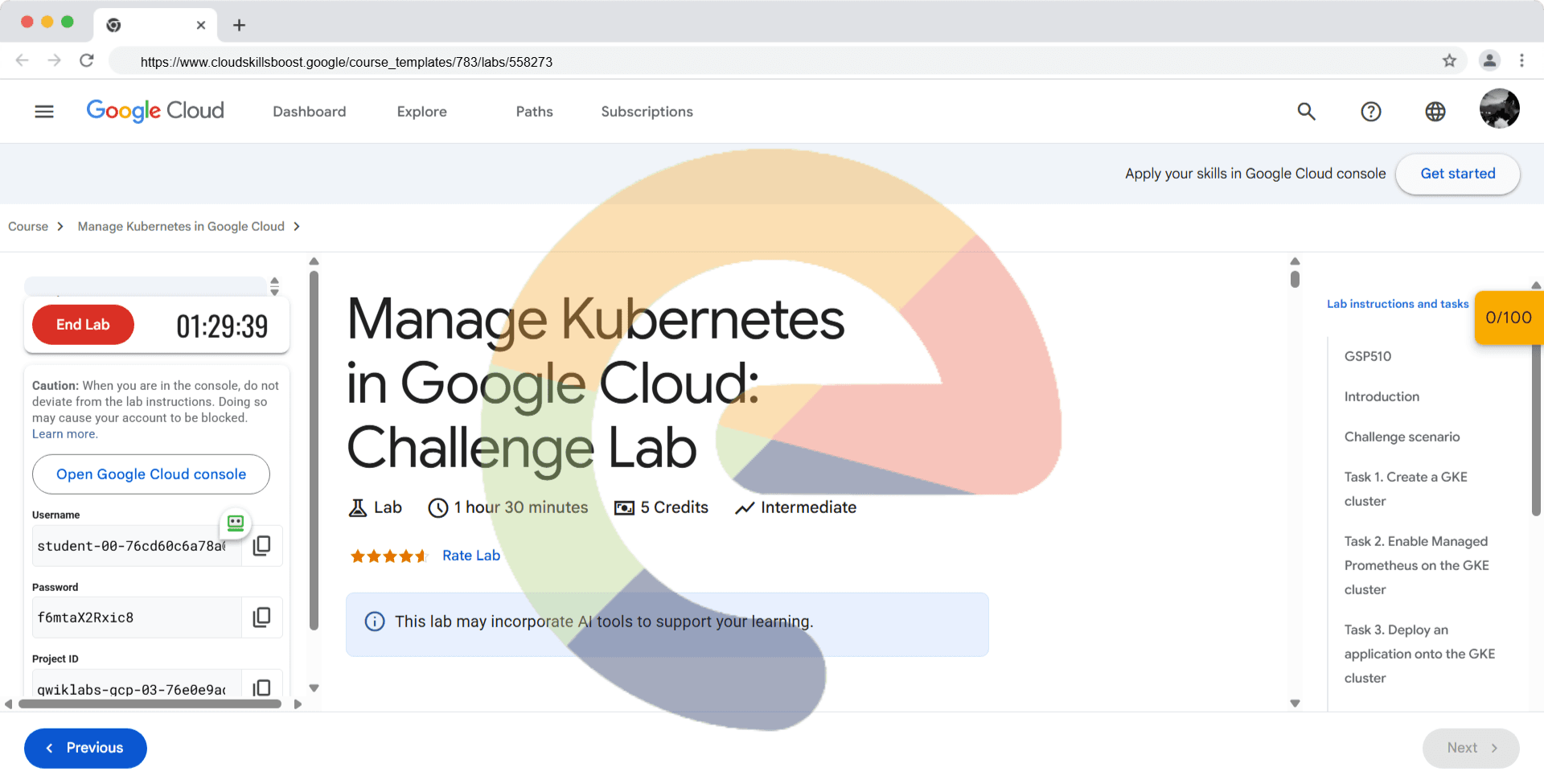 Manage Kubernetes in Google Cloud: Challenge Lab - GSP510