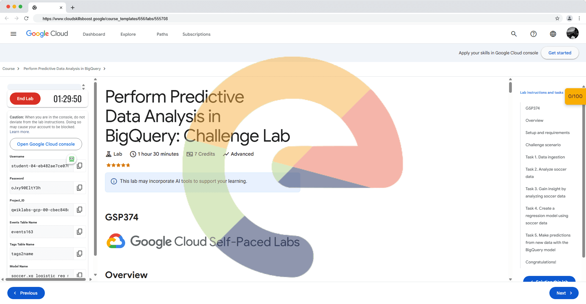 Perform Predictive Data Analysis in BigQuery: Challenge Lab - GSP374
