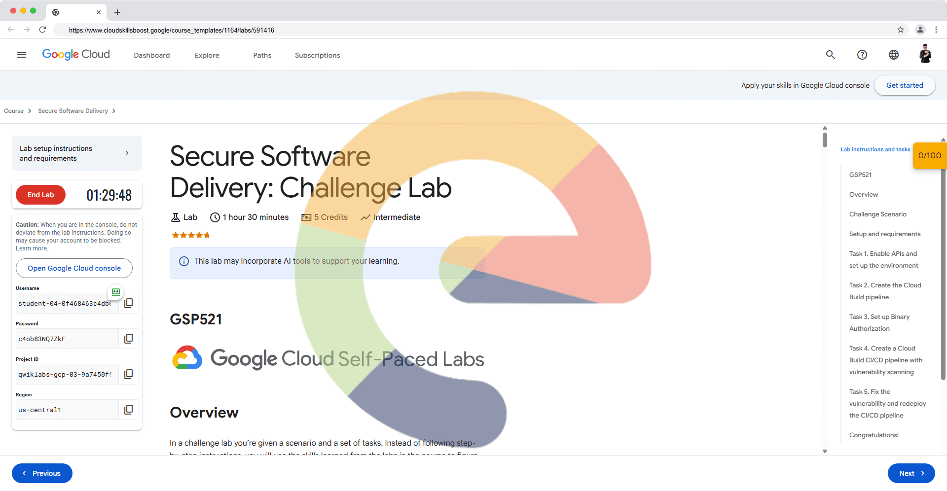 Secure Software Delivery: Challenge Lab - GSP521