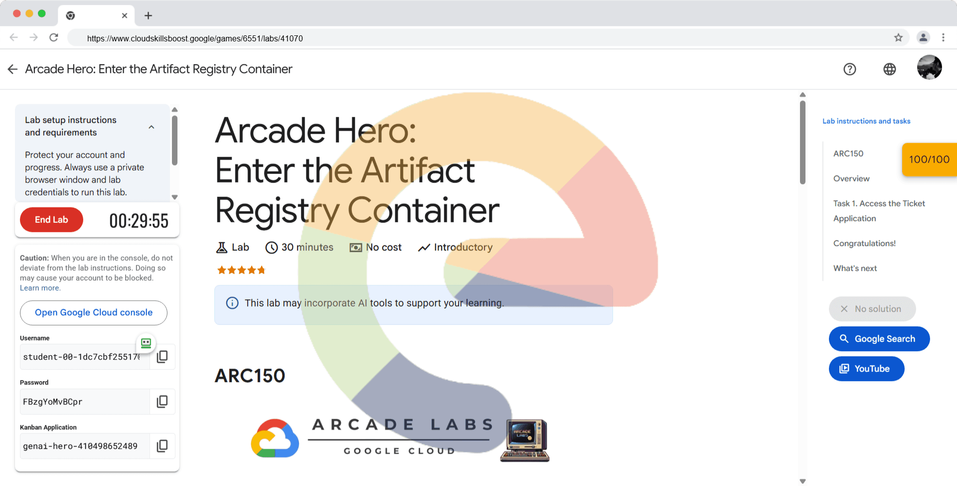 Arcade Hero: Enter the Artifact Registry Container - ARC150