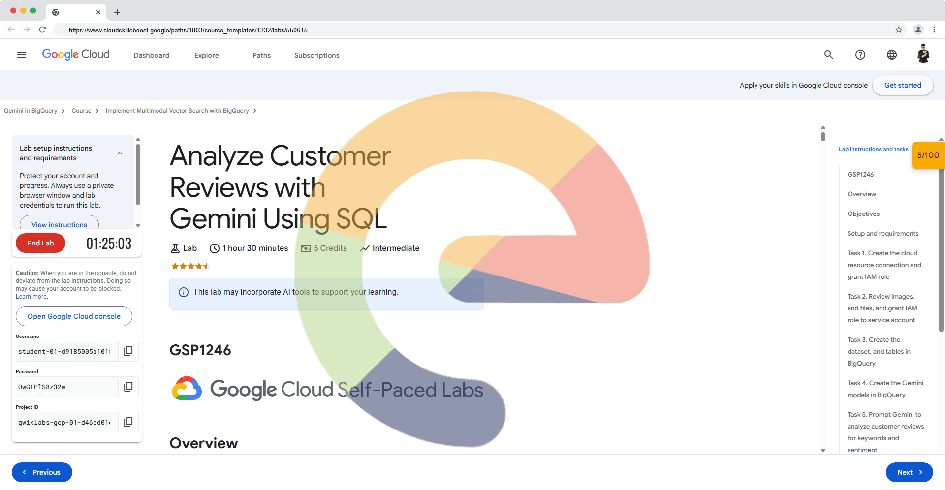 Analyze Customer Reviews with Gemini Using SQL - GSP1246