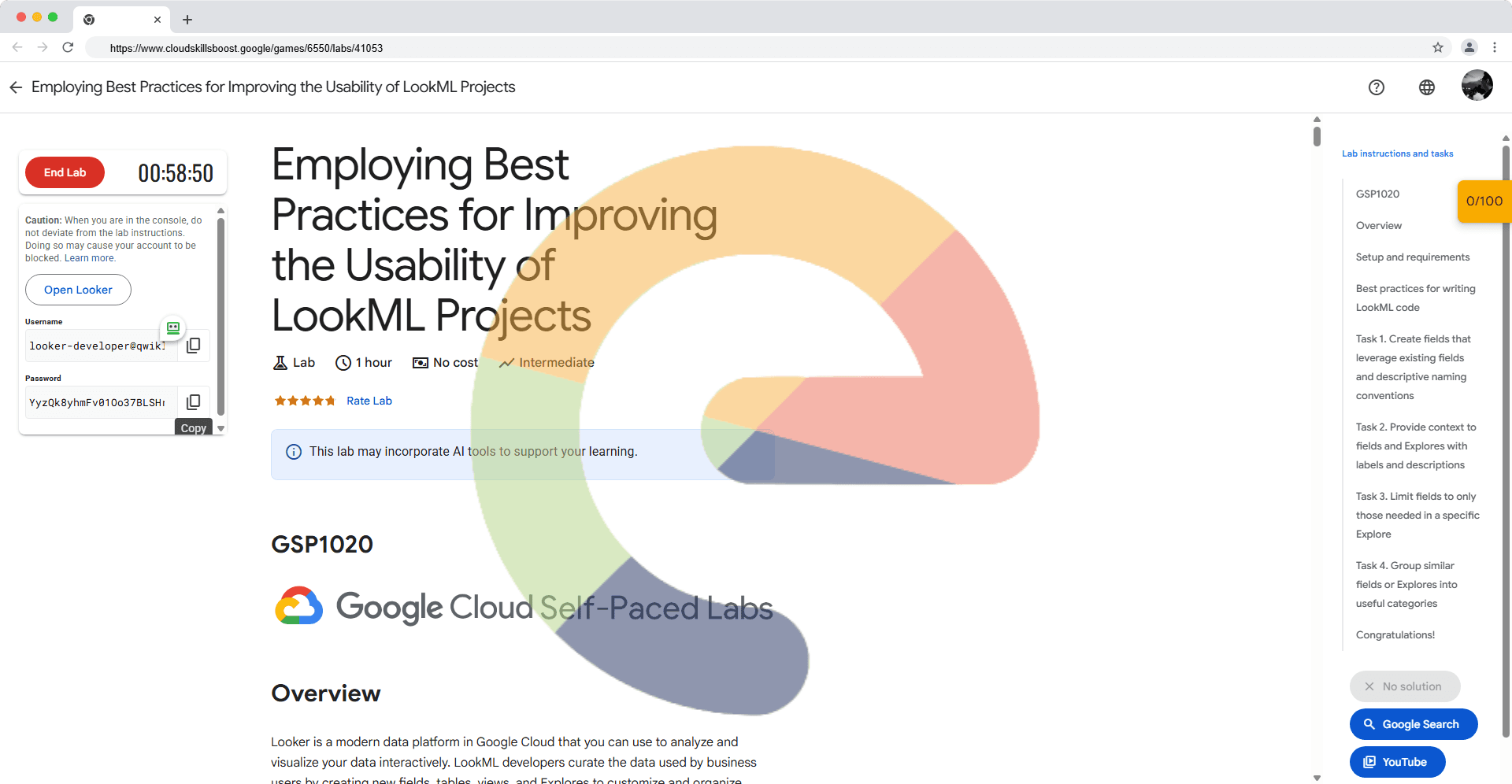Employing Best Practices for Improving the Usability of LookML Projects - GSP1020