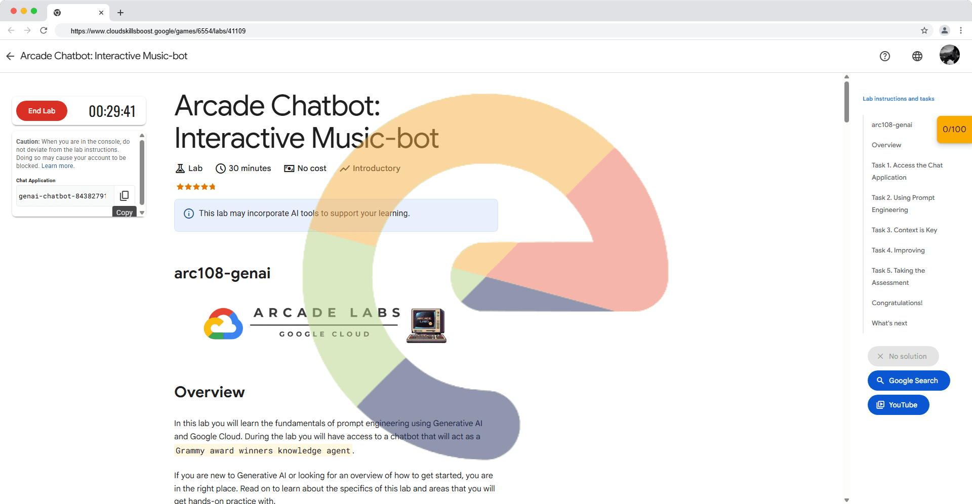 Arcade Chatbot: Interactive Music-bot - arc108-genai