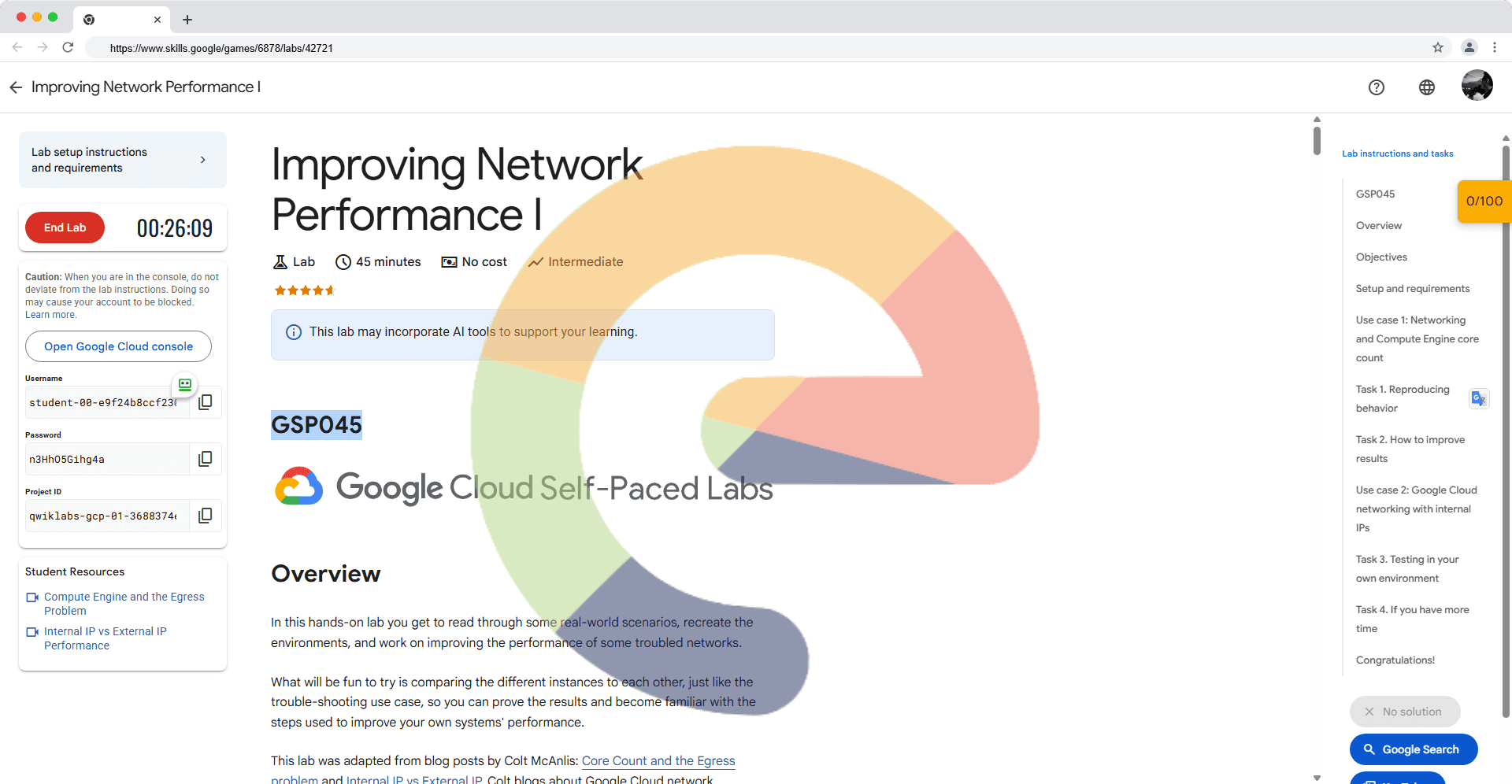Improving Network Performance I - GSP045