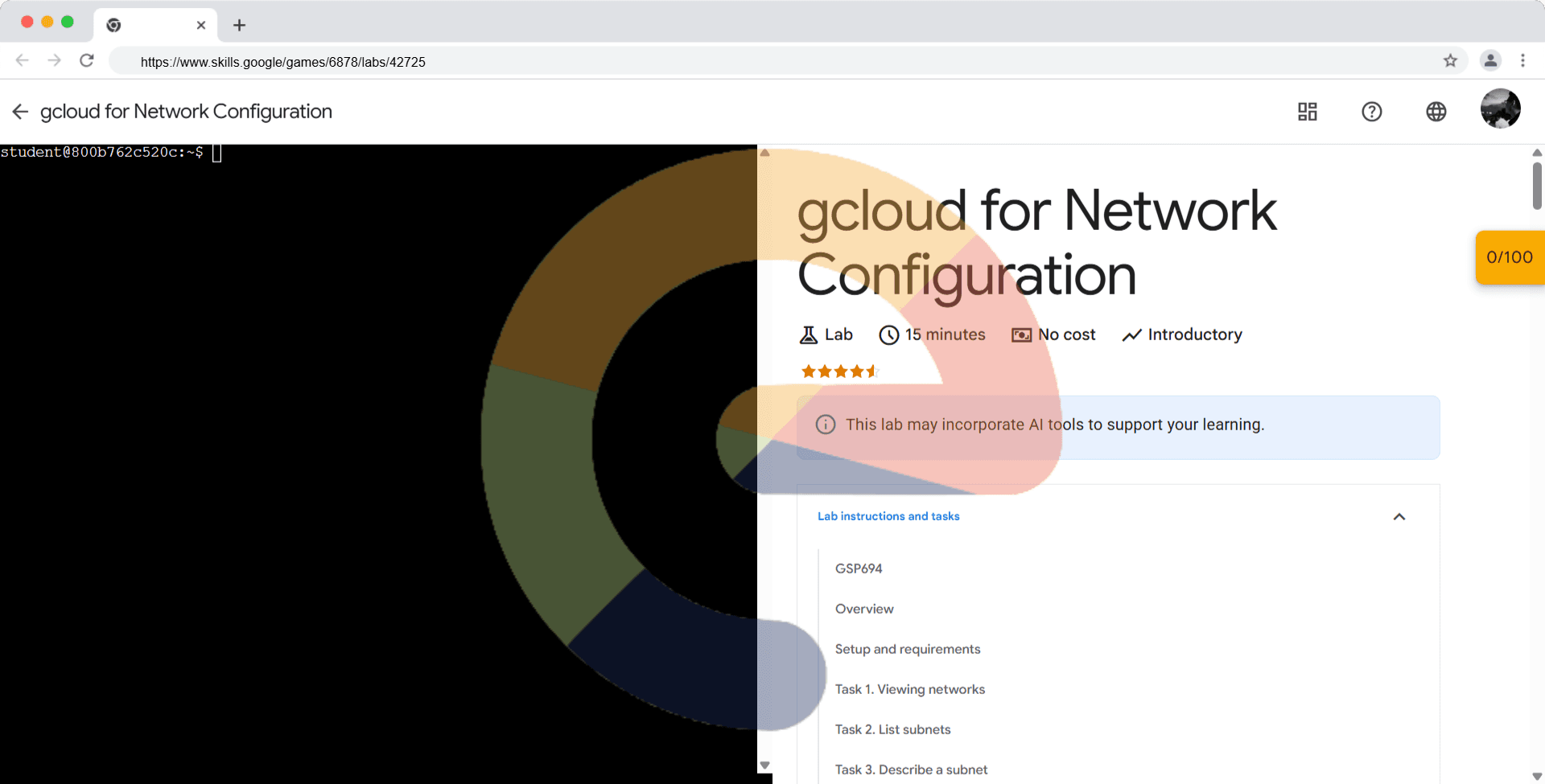 gcloud for Network Configuration (Solution)