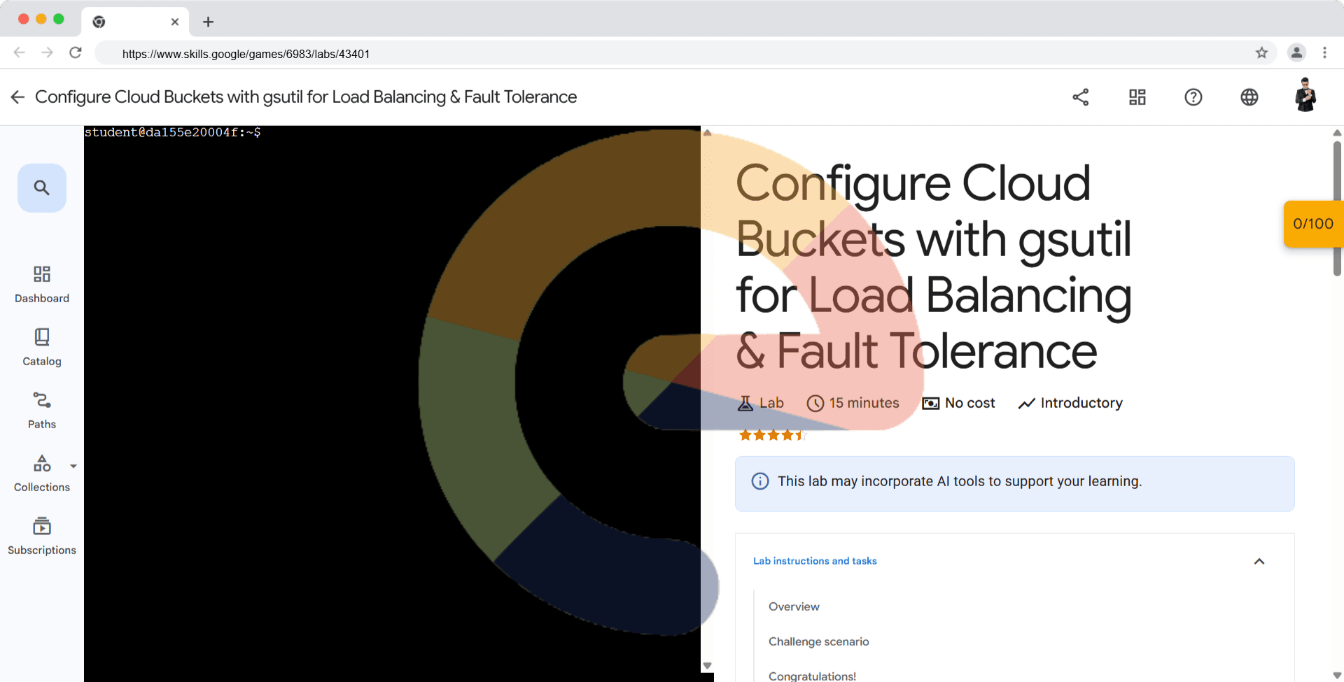 Configure Cloud Buckets with gsutil for Load Balancing & Fault Tolerance (Solution)