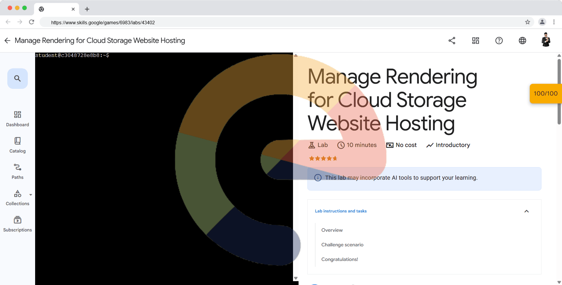 Manage Rendering for Cloud Storage Website Hosting (Solution)