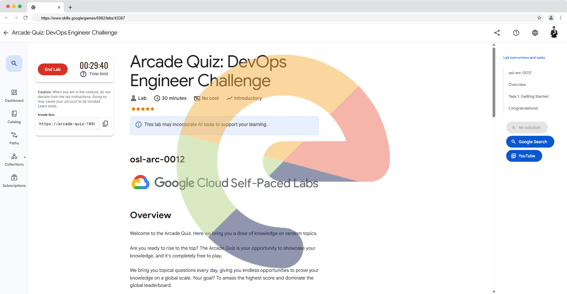Arcade Quiz: DevOps Engineer Challenge - osl-arc-0012