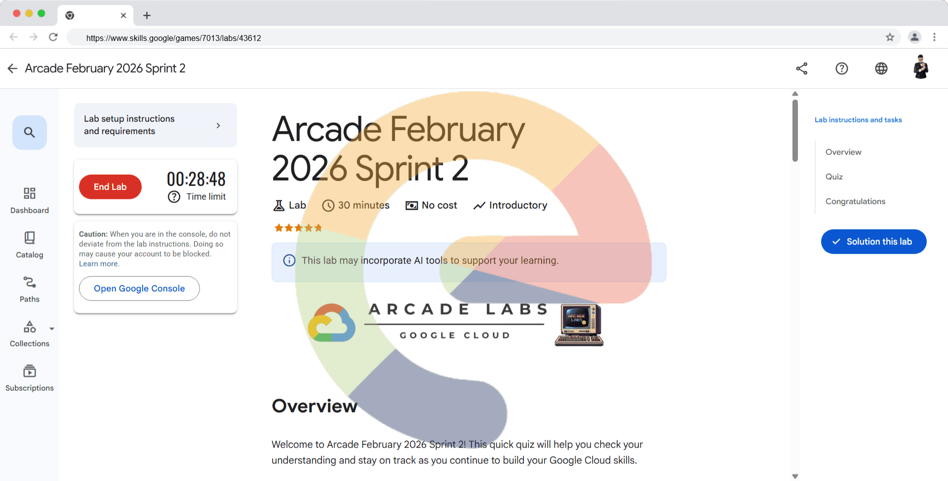 Arcade February 2026 Sprint 2 (Solution)