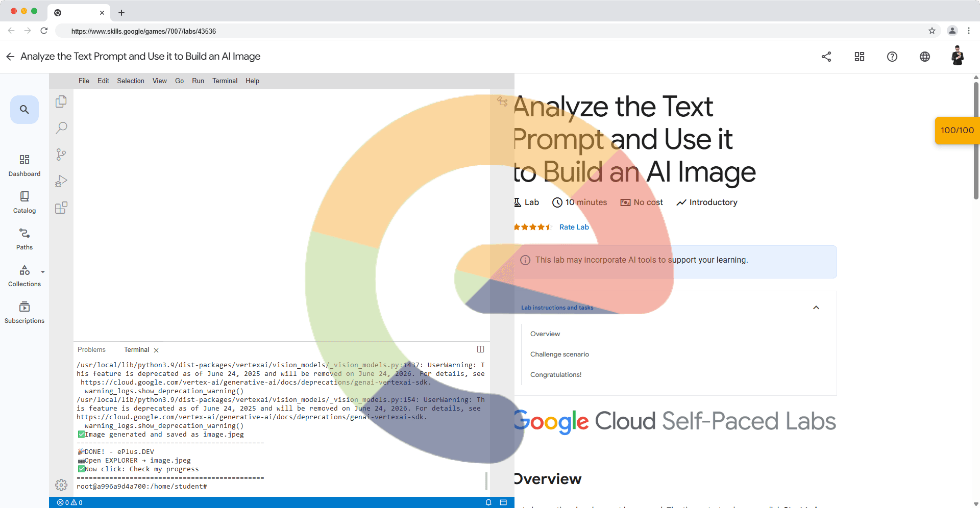 Analyze the Text Prompt and Use it to Build an AI Image (Solution)