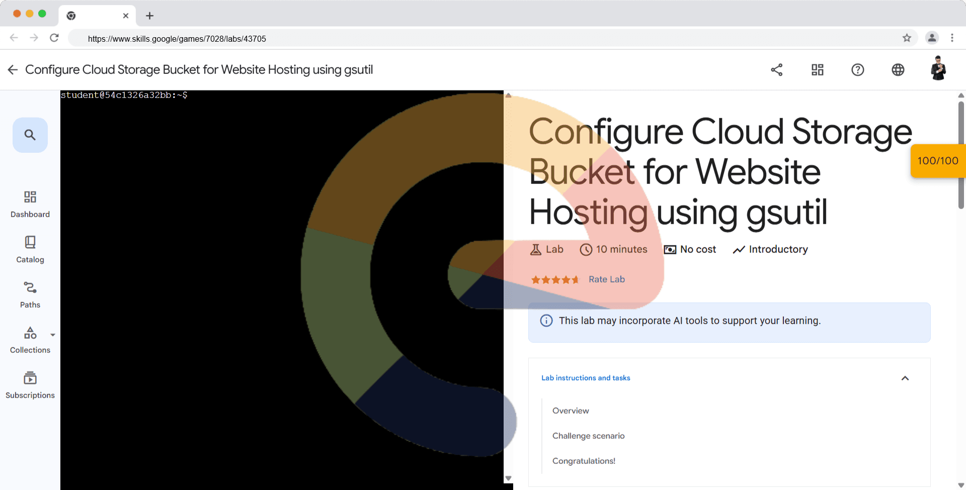 Configure Cloud Storage Bucket for Website Hosting using gsutil (Solution)
