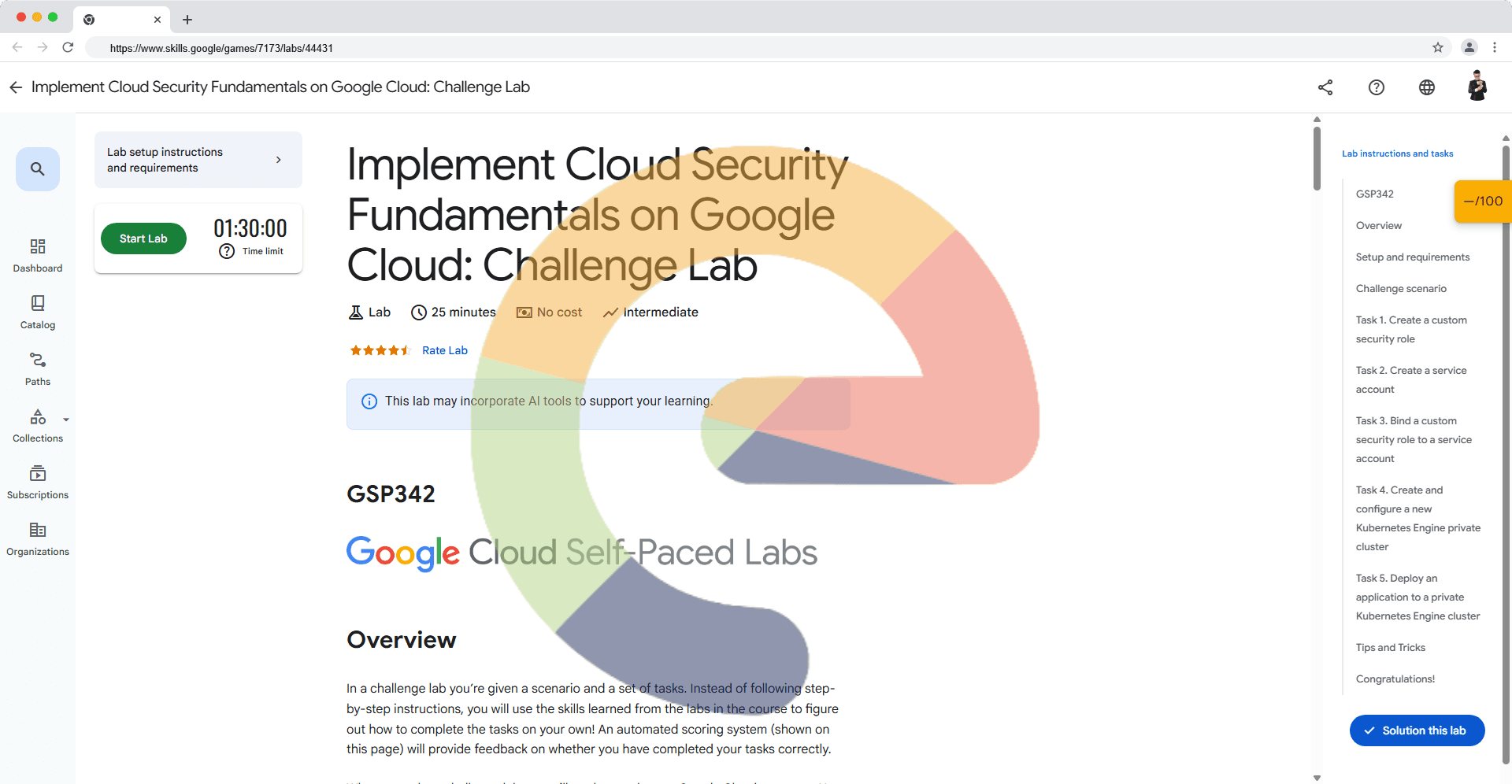 Implement Cloud Security Fundamentals on Google Cloud: Challenge Lab - GSP342