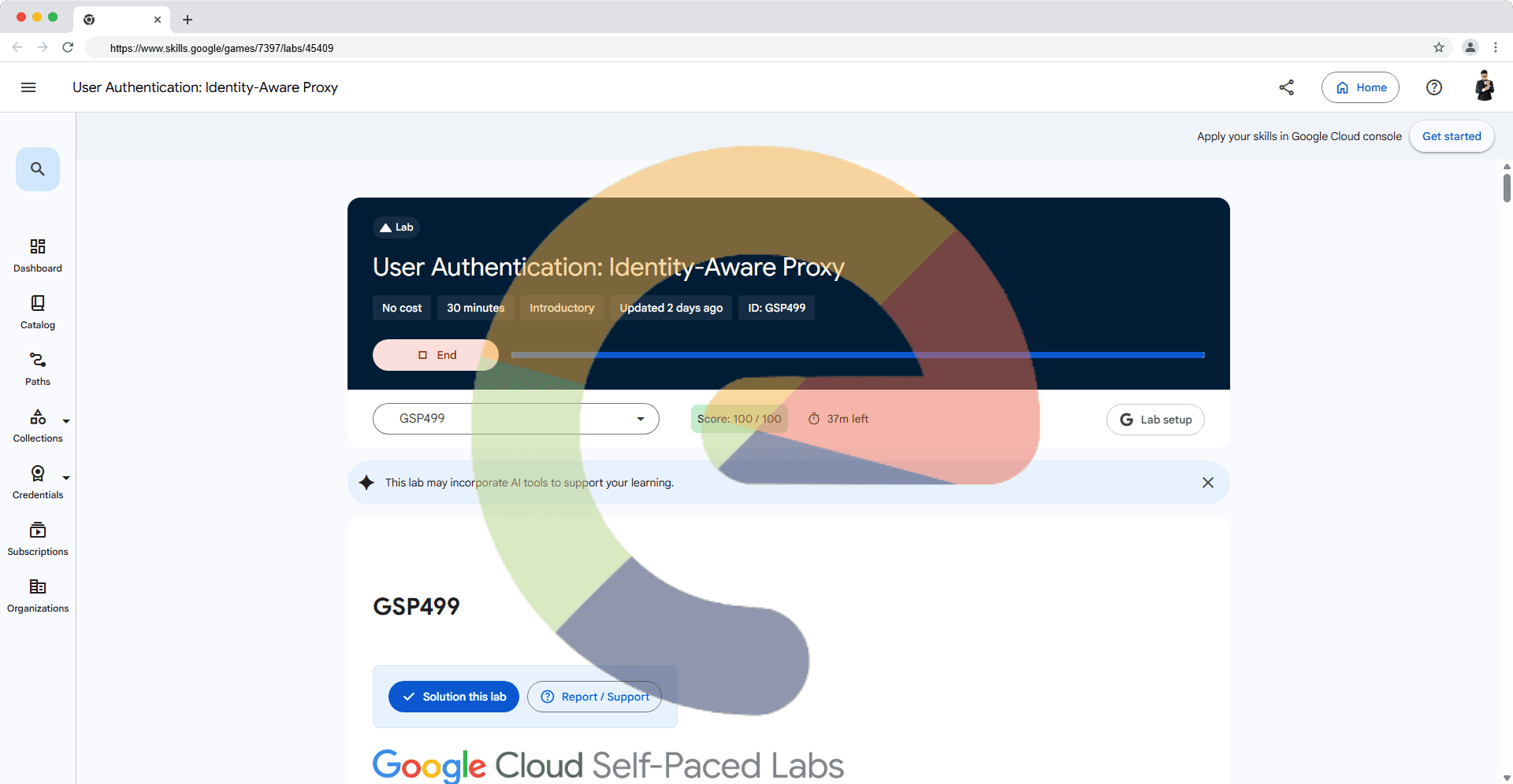 User Authentication: Identity-Aware Proxy - GSP499