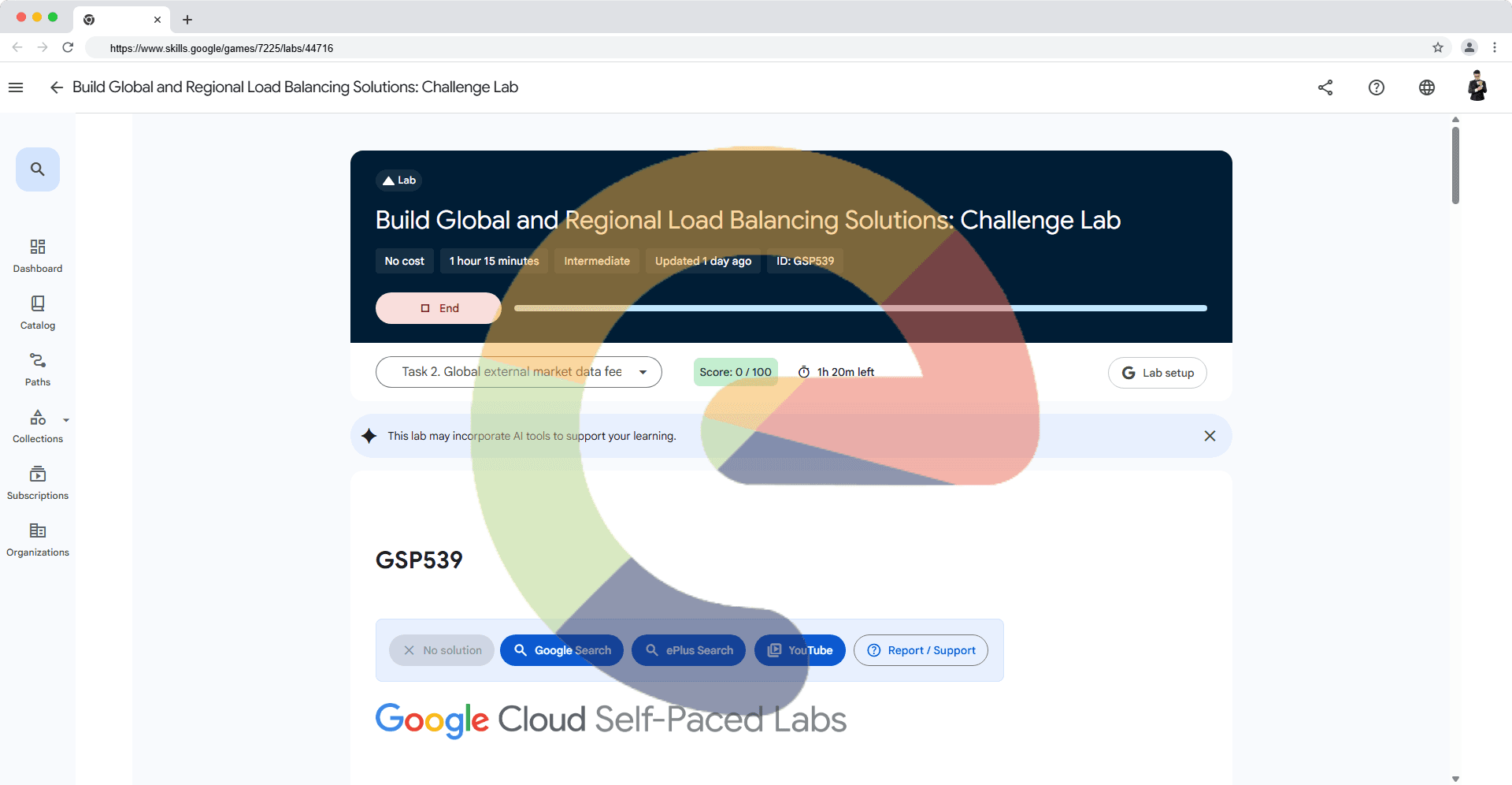 Build Global and Regional Load Balancing Solutions: Challenge Lab - GSP539