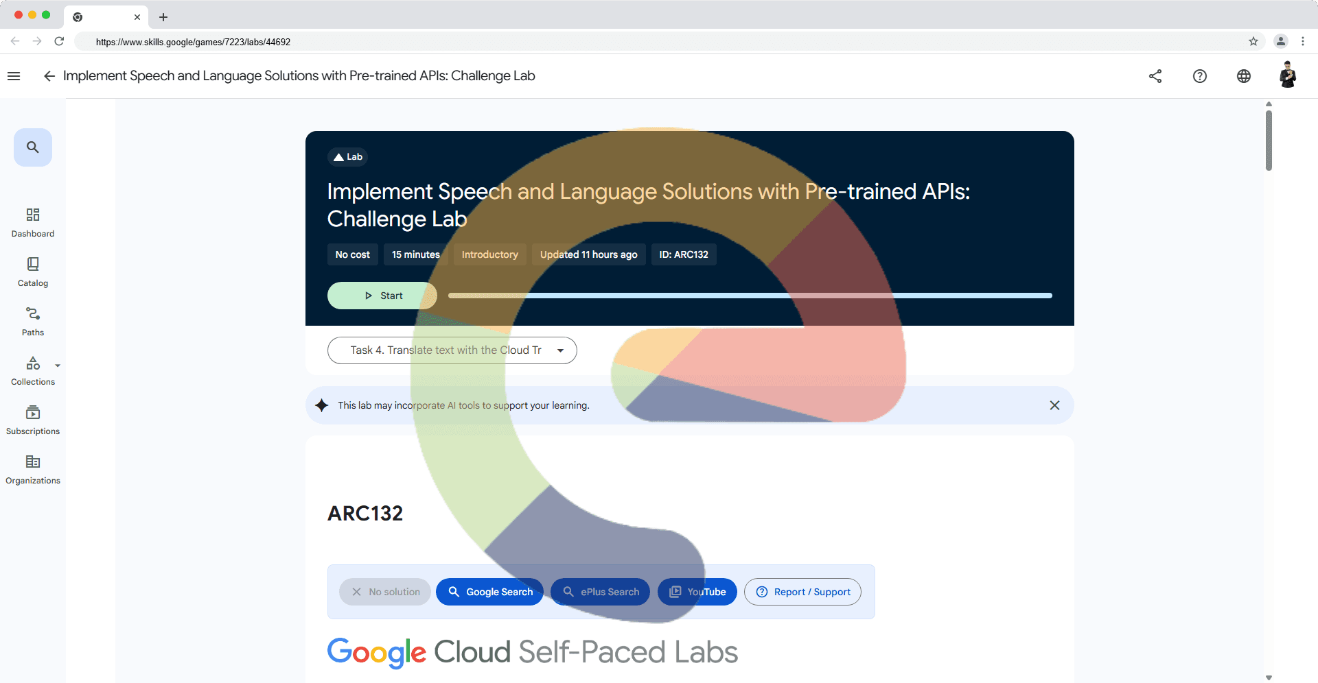 Implement Speech and Language Solutions with Pre-trained APIs: Challenge Lab - ARC132