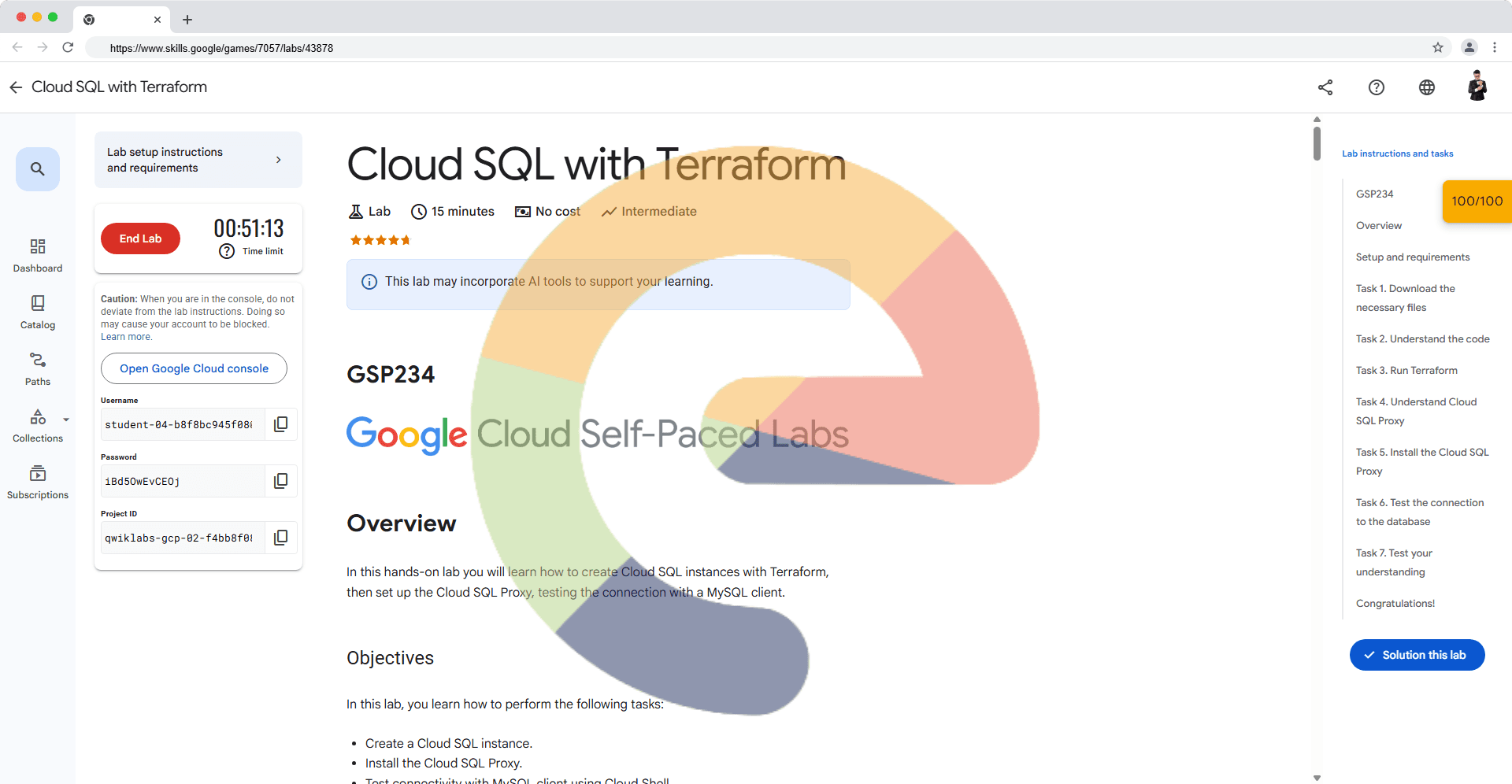 Cloud SQL with Terraform - GSP234