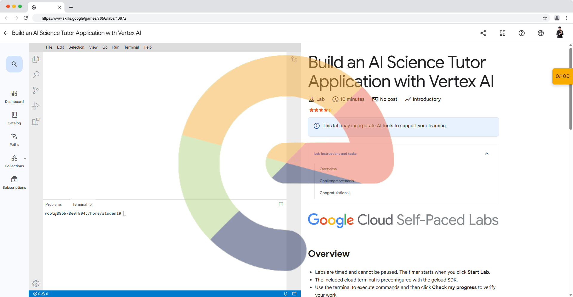 Build an AI Science Tutor Application with Vertex AI (Solution)