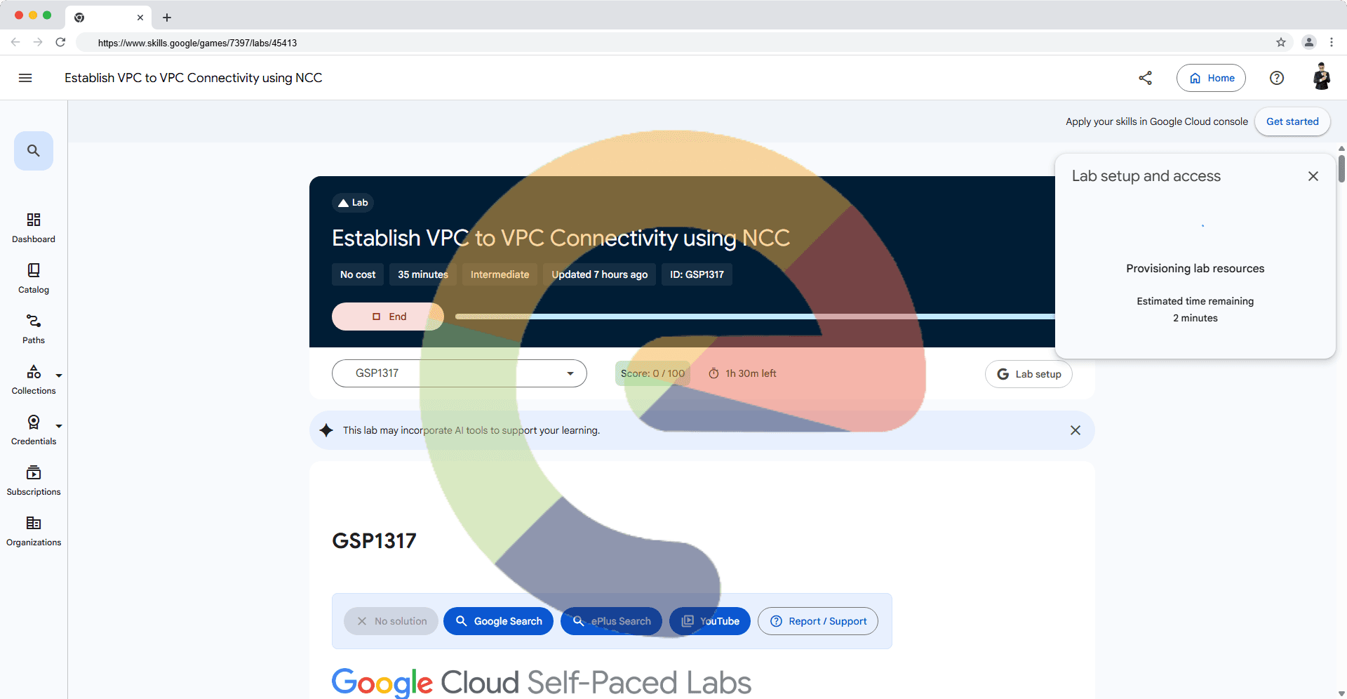 Establish VPC to VPC Connectivity using NCC - GSP1317
