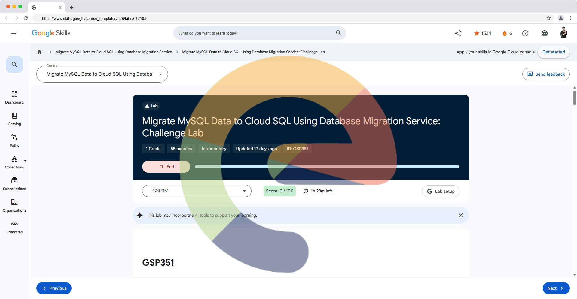 Migrate MySQL Data to Cloud SQL using Database Migration Service: Challenge Lab - GSP351